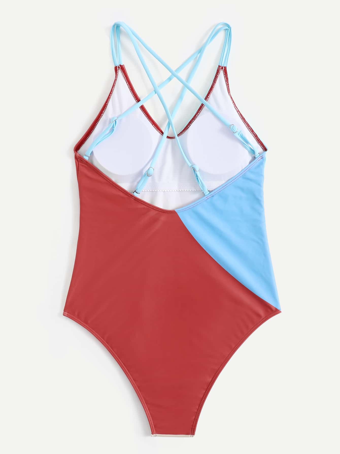 Color Block One Piece Swimsuit