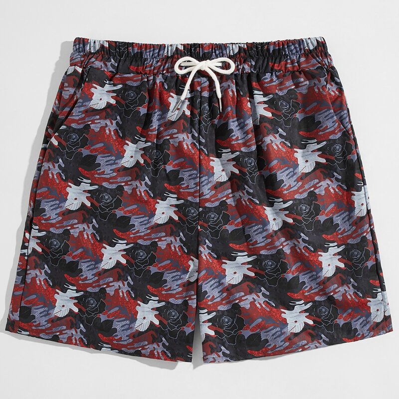 

Guys All Over Print Drawstring Shorts, Multicolor