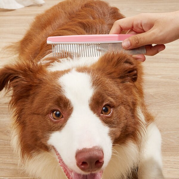 

1pc Pet Hair Comb, Pink