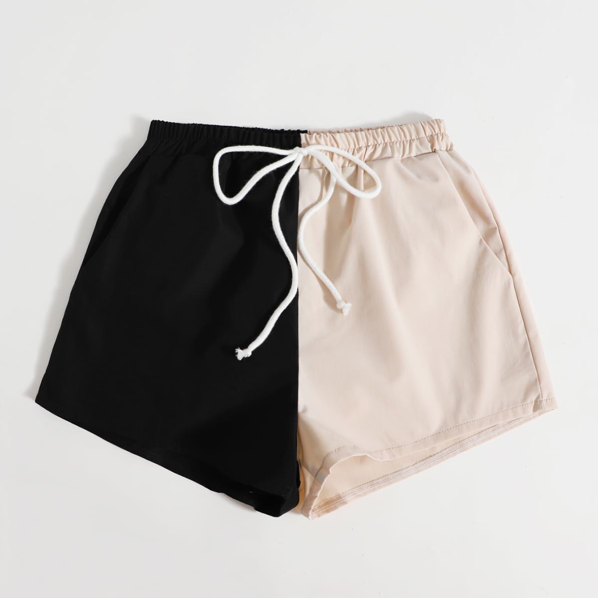 

Two Tone Knot Shorts, Multicolor