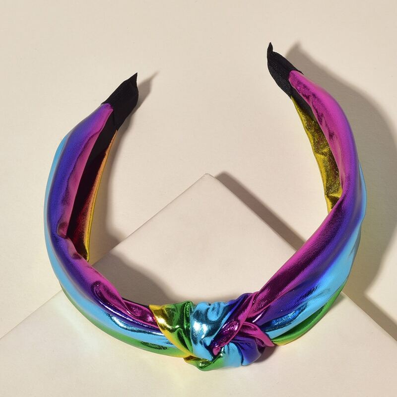 

Holographic Knot Headband, Multicolor