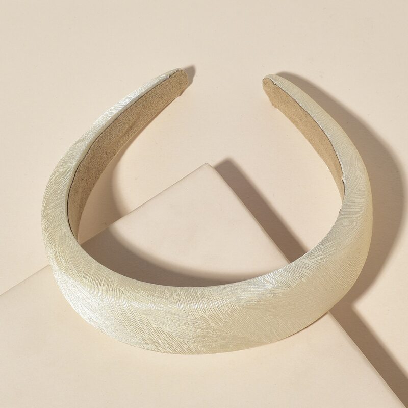 

Solid Wide Headband, Beige
