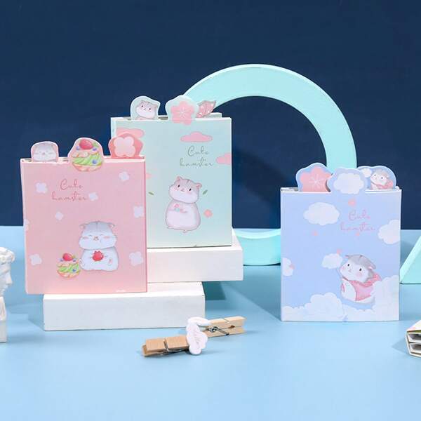 

1pc Cartoon Graphic Random Sticky Note, Multicolor