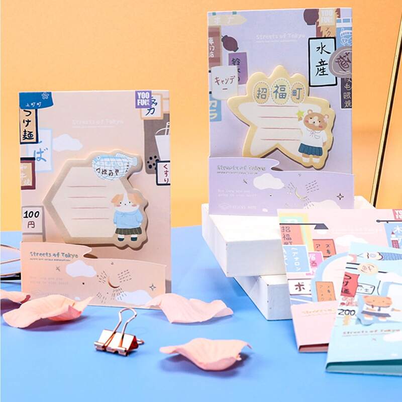 

1pc Cartoon Graphic Random Sticky Note, Multicolor