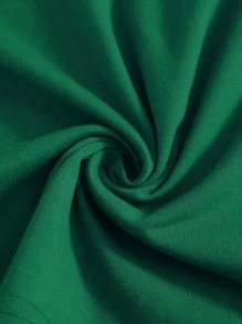 SHEIN EZwear Slogan Graphic Tee Beautiful Soul - Dark Green - View 3