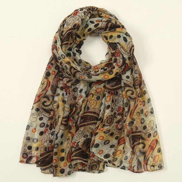 

Paisley Print Scarf, Multicolor