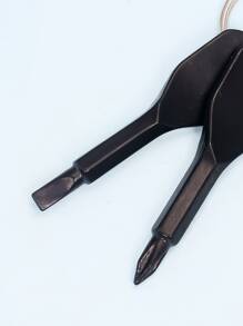 Hand Tool Charm Keychain - Black - View 2