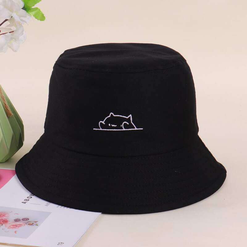

Cartoon Bucket Hat, Black