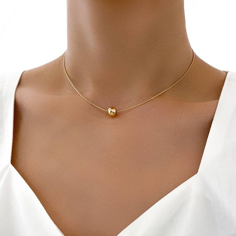 

1pc Minimalist Necklace, Gold