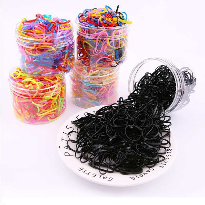 

1000pcs Random Mini Hair Tie, Multicolor