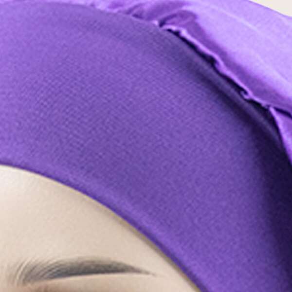 

Solid Extended Hair Bonnet, Purple