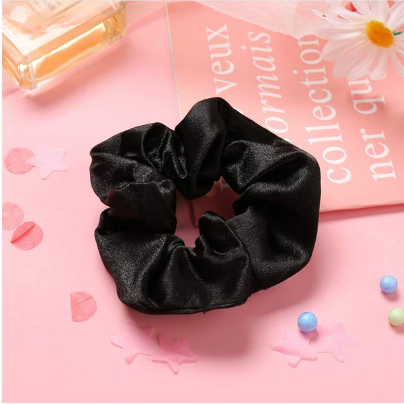 

1pc Random Solid Scrunchie, Multicolor