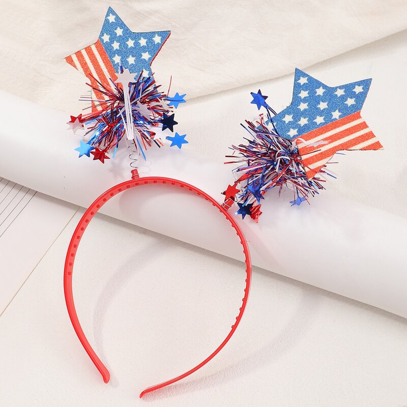 

American Flag Star Headband, Multicolor