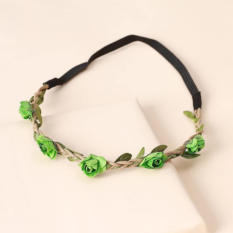 

Flower Decor Hair Band, Multicolor
