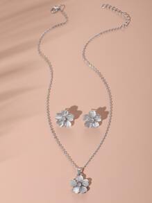 3 cái trang sức hoa bộ - Bạc - Xem 2