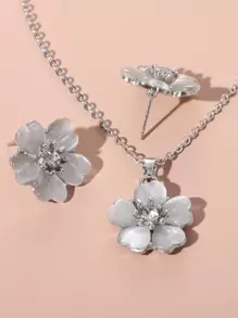 3 cái trang sức hoa bộ - Bạc - Xem 3