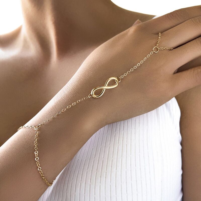 

Number Mittens Bracelet, Gold