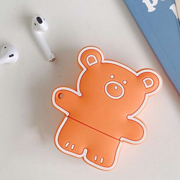 

Чехол в форме медведя для Airpods, Оранжевый