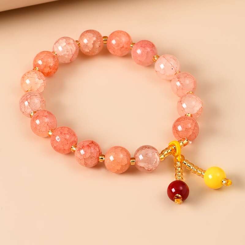 

Colorful Beaded Bracelet, Orange