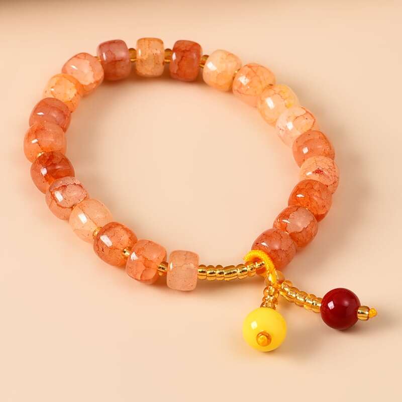 

Colorful Beaded Bracelet, Orange