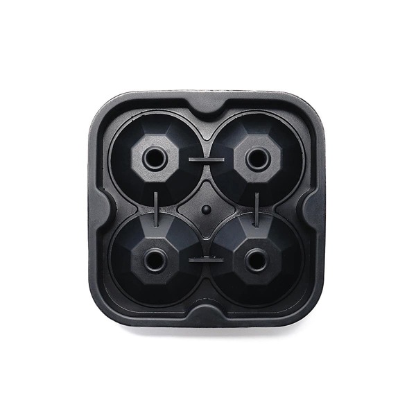 

1pc 4 Hole Ice Mold, Black