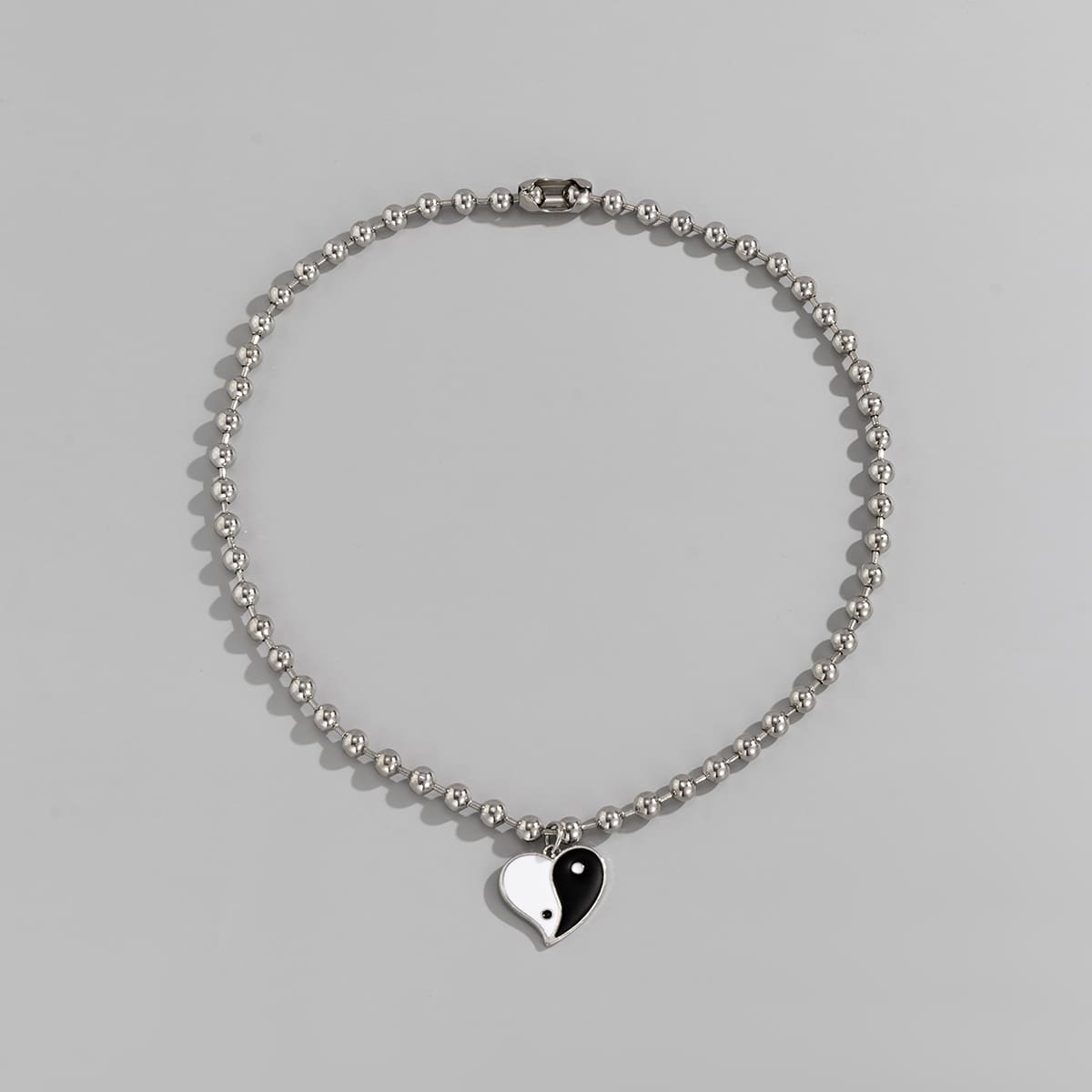 

Yin & Yang Pendant Necklace, Silver