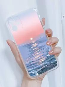 Summer Landscape Painted Phone Case Compatible With IPhone 15/15Pro/15Plus/15Promax