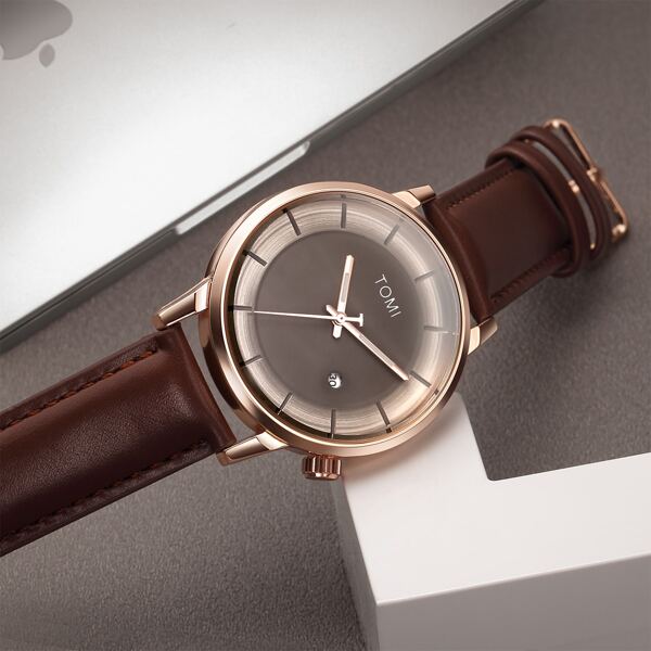 

Men Simple Round Pointer Quartz Watch