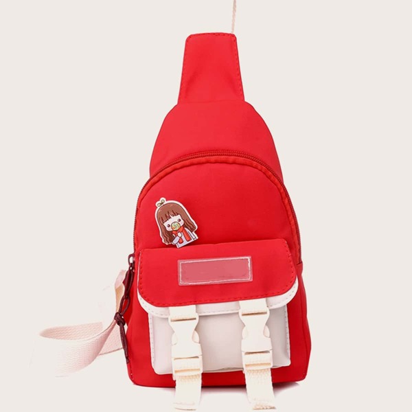 

Two Tone Sling Bag, Red