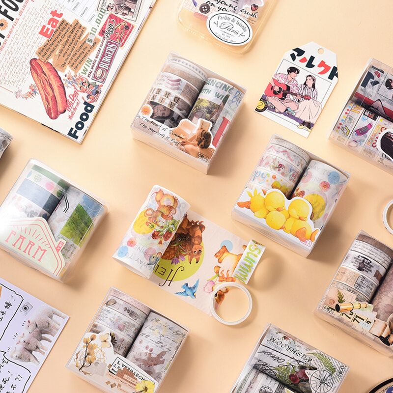 

2rolls Random Pattern DIY Wide Washi Tape, Multicolor