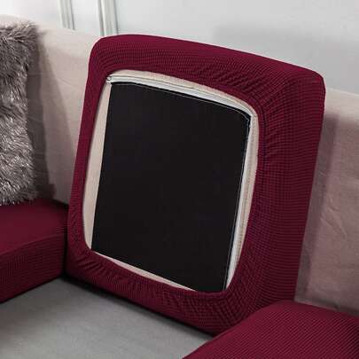 Solid Color Sofa Seat Cushion Cover