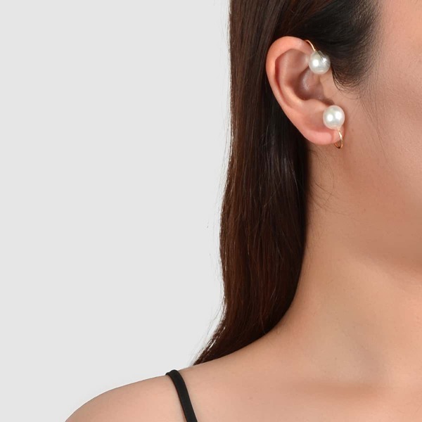 

Faux Pearl Decor Ear Cuff, Gold