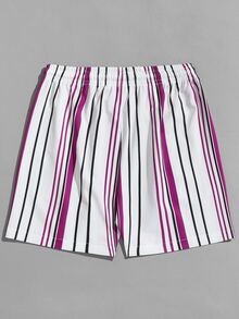 Manfinity Men Striped Drawstring Shorts - Multicolor - View 2