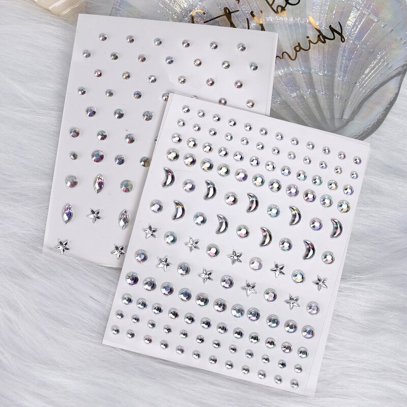 

2sheets Rhinestone Nail Art Decoration, Multicolor