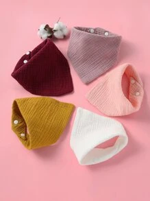 5入組嬰兒紐扣細節方巾 - 彩色 - 查看 2