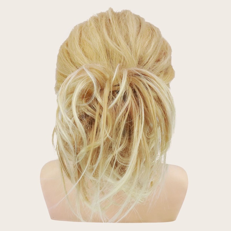 

Chicken Tail Hair Ring Wig, Gold