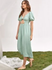 SHEIN VCAY Vestido - verde menta - Ver 1