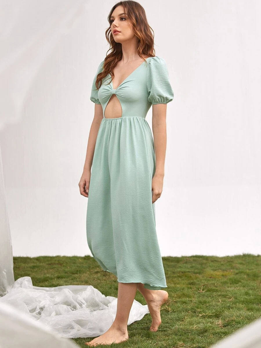 SHEIN VCAY Vestido - verde menta - Ver 1