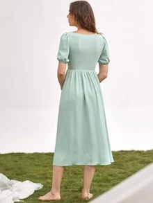 SHEIN VCAY Vestido - verde menta - Ver 2