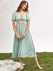 SHEIN VCAY Vestido - verde menta - Ver 4