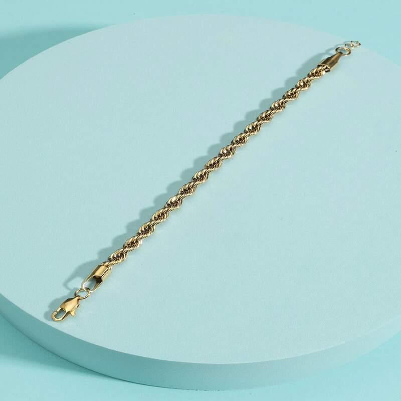 

Guys Simple Chain Bracelet, Gold