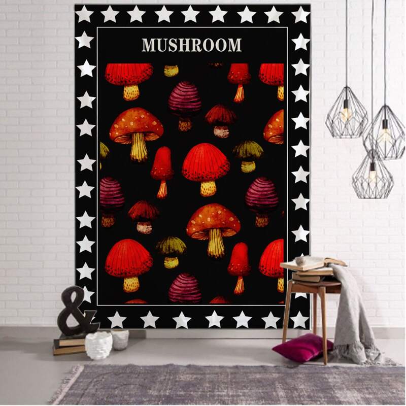 

Mushroom Pattern Tapestry, Multicolor