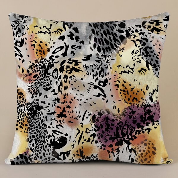 

Leopard Print Cushion Cover Without Filler, Multicolor