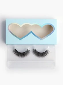 BTLLSSH 1 par de pestañas postizas gruesas y rizadas gruesas de 14 mm, pestañas postizas delgadas y esponjosas, diario EXTRA largo es naturalmente delgada - Negro - Ver 2