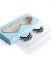 BTLLSSH 1 par de pestañas postizas gruesas y rizadas gruesas de 14 mm, pestañas postizas delgadas y esponjosas, diario EXTRA largo es naturalmente delgada - Negro - Ver 5