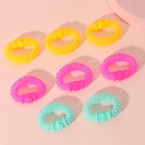 

8pcs Random Color Hair Roller, Multicolor