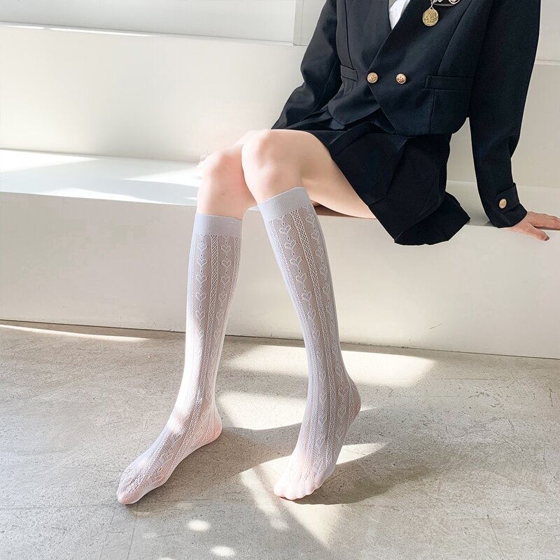 

Solid Crew Socks, White