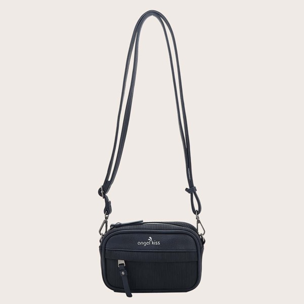 

Letter Graphic Crossbody Bag, Blue