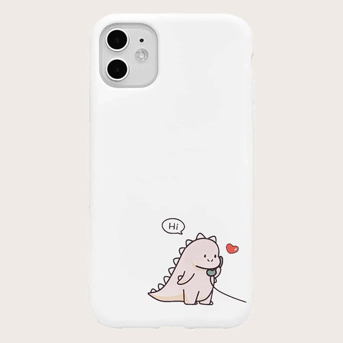 

Cartoon Dinosaur Phone Case, Multicolor