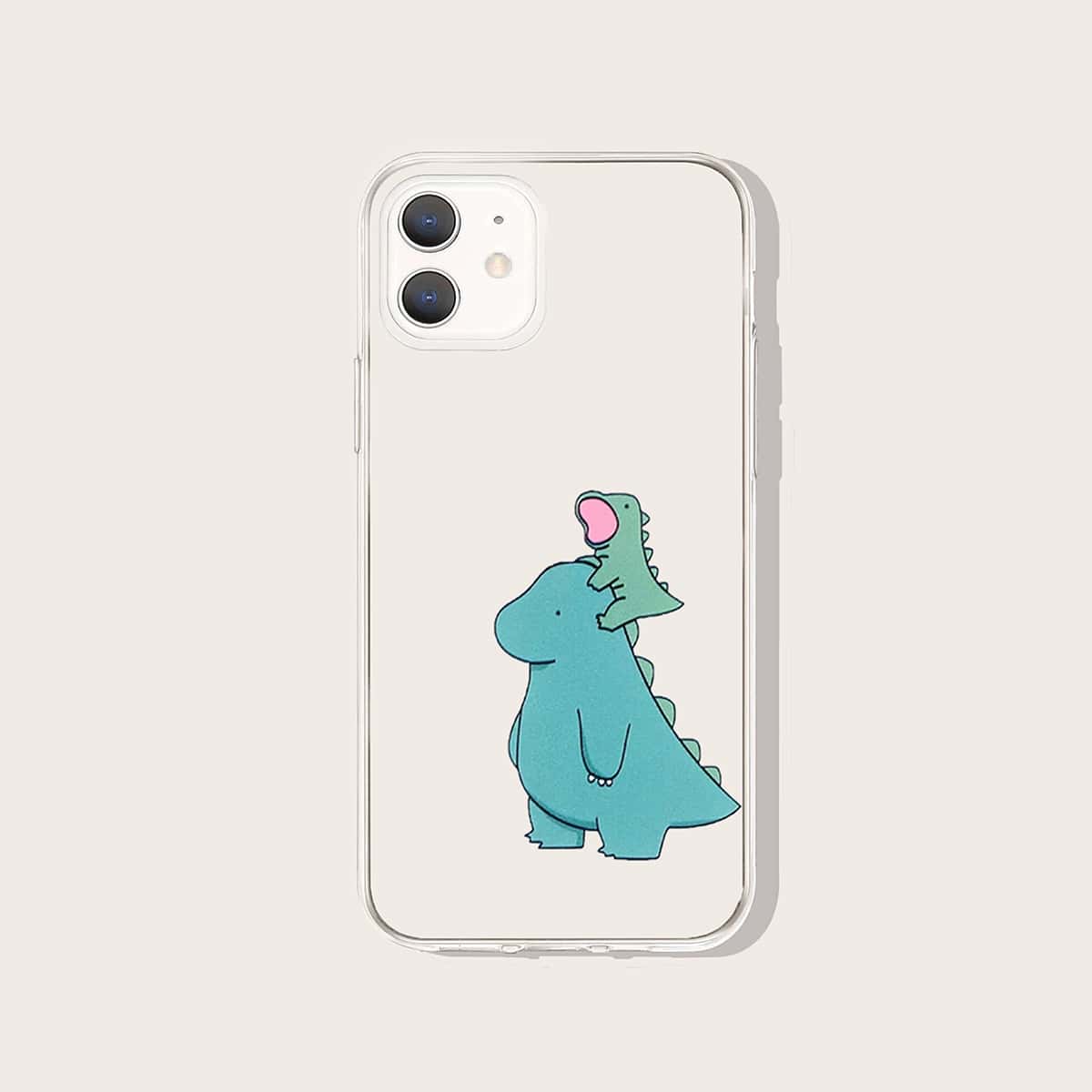 

Cartoon Dinosaur Phone Case, Multicolor